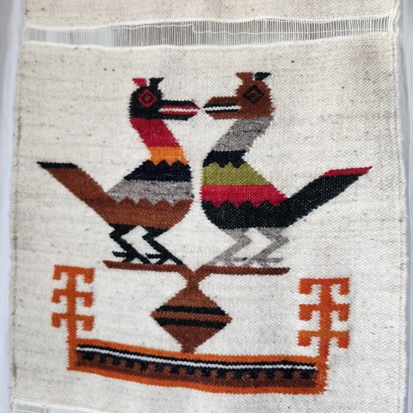 Vintage Handcrafted Woven Wool Multicolor Wall Hanging Decor - Picture 2 of 5